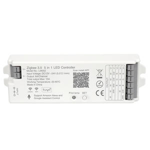 DC12V-24V Smart LED Controller RGB RGBW Zigbee 3.0 5 in 1 Tuya Smart Life Dimmer per Led Strip - Product Image 2