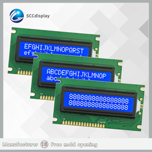 Pratico Display con caratteri LCD a doppia fila, schermo di controllo industriale 1602 negativo blu, Display modulo LCM - Product Image 1