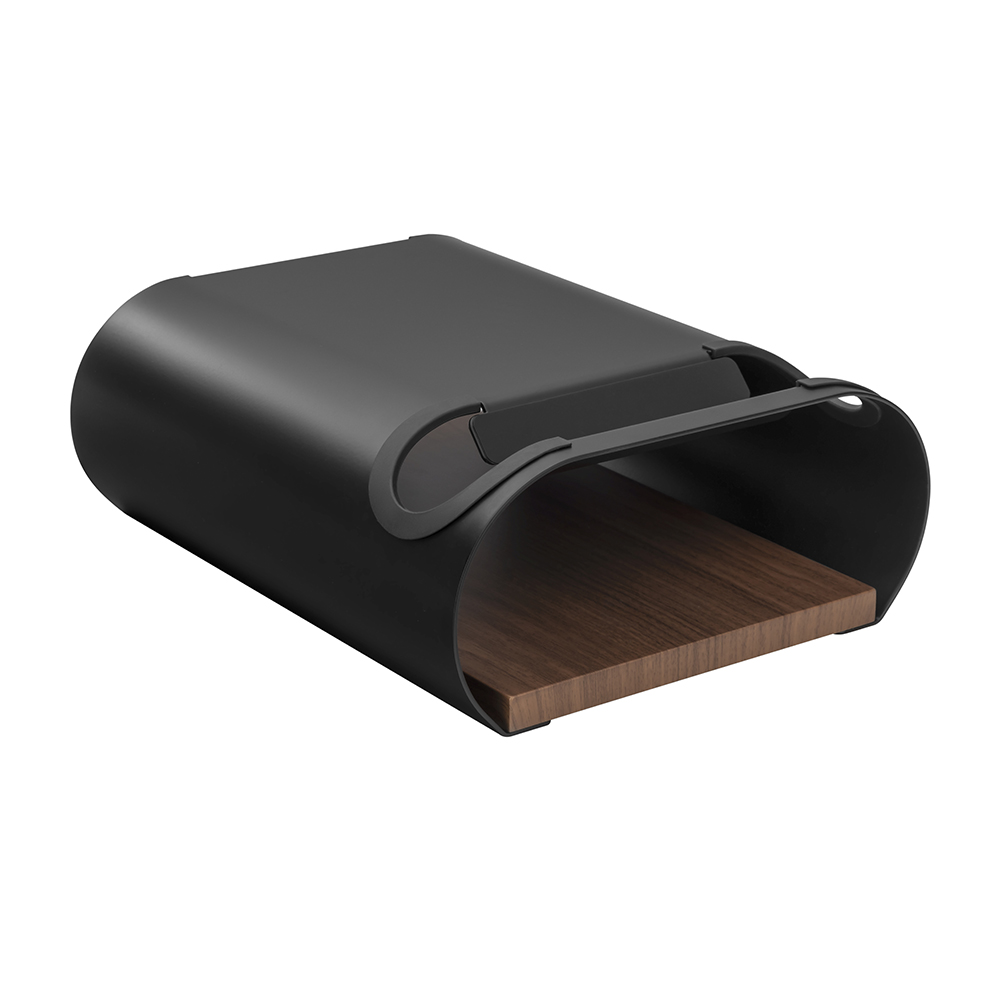 Matte Black & Walnut