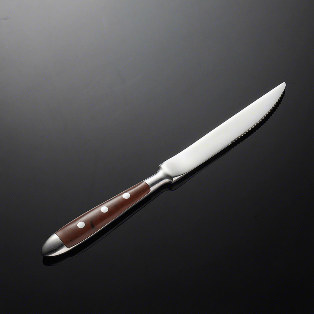 Brown steak knife