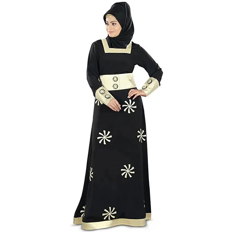 Dernière Conception Robe Musulmane Femmes Robe Islamique Ramadan Eid Parti Porter Designer Dubaï Abaya