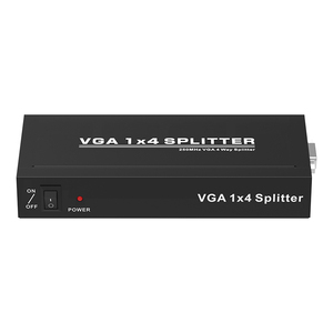 Divisor VGA de 4 puertos de 250MHz para 1 computadora 4 pantallas 1 entrada 4 salidas divisor VGA 1x4 Max 1920x1440