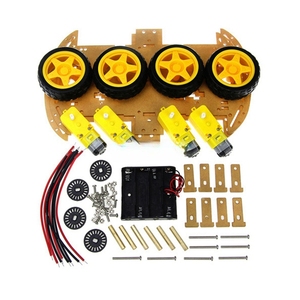 Kit per auto Smart 4WD Kit telaio per auto Robot intelligente 4 ruote telaio in acrilico per evitare gli ostacoli per il telecomando Robot Smart Car - Product Image 1