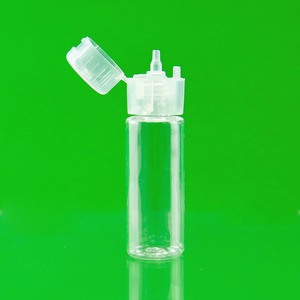Personalizar Transparente PTE Garrafa De Plástico 10ml Pequeno Squeeze <span class=keywords><strong>Dropper</strong></span> Garrafa Com Flip Top Vazio Apontou-Pescoço Garrafa De Óleo Essencial