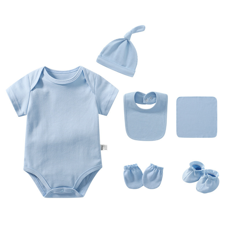 Conjunto de seis piezas azul medio