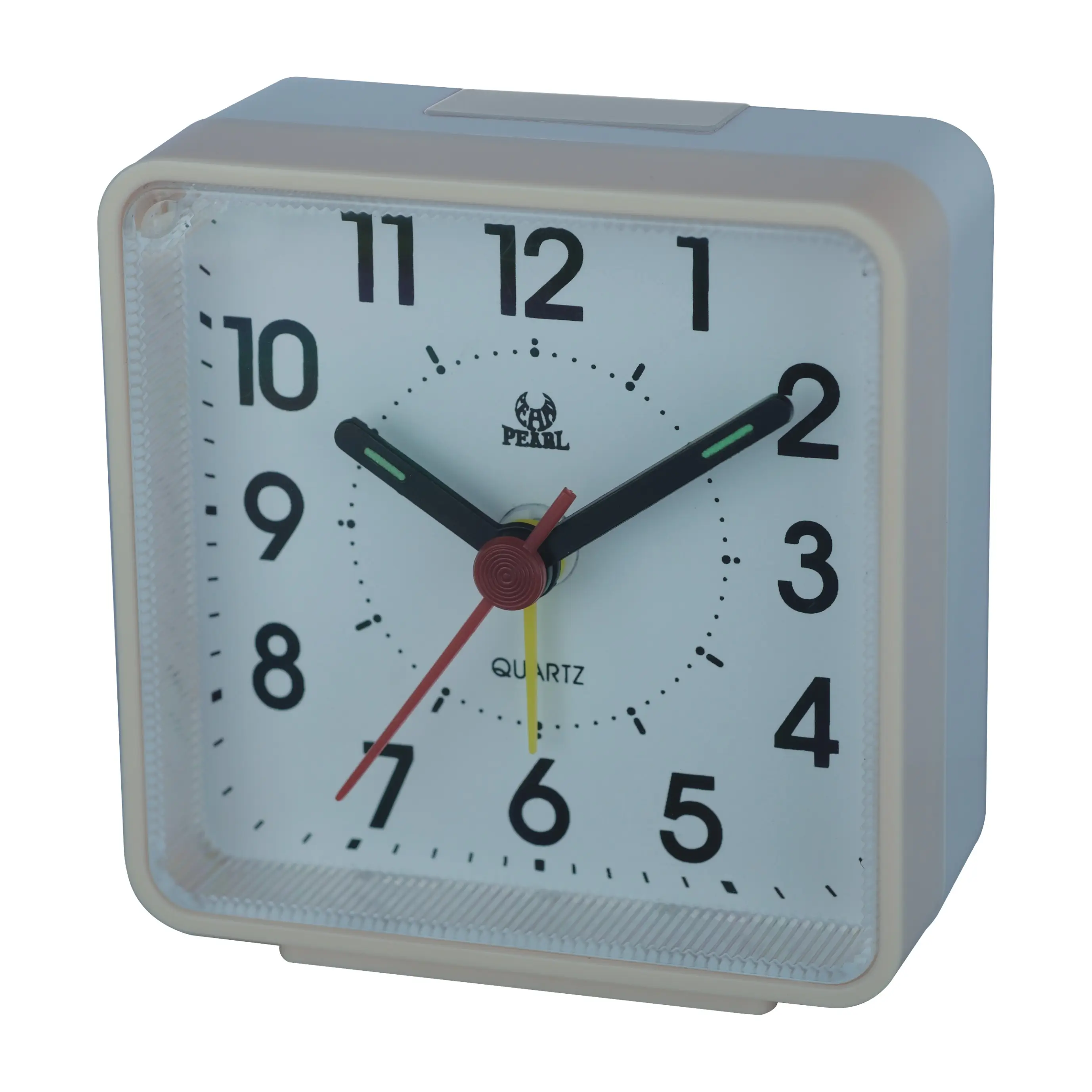 Reloj analógico de cuarzo para mesa de escritorio, despertador silencioso para estudiantes, con iluminación nocturna pequeña