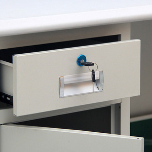 Escritorio de ordenador de oficina de acero para una sola persona a un precio competitivo con cajón de bloqueo Material de chapa de hierro - Product Image 2