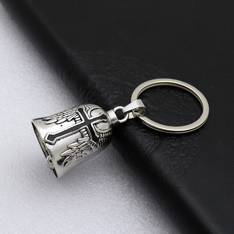 Silver gray szj black keychain