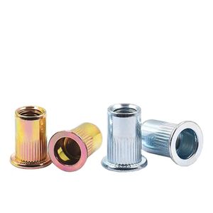Somun perçin paslanmaz çelik UNF/UNF M3/4/5/6/8/10/12 1/4 5/16 3/8 1/2 raptiye üreticisi Hex tırtıllı ekle kör perçin somun somun perçin - Product Image 5