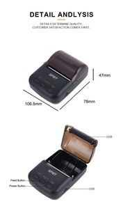 Stampante portatile di Android/IOS della ricevuta termica blu del dente SP-T12 58mm della stampante Mobile - Product Image 6