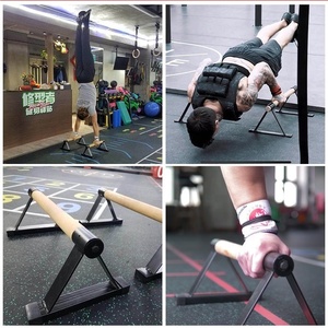 Gymnastics Portable Calisthenics Steel Physical Therapy <strong>Parallel</strong> Bars Push-up Rack for Strength Training Home Gym Use - Product Image 6