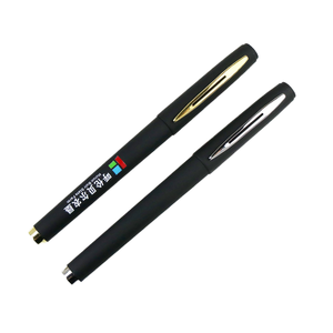 Tùy chỉnh 0.5mm chiều rộng bằng văn bản màu đen vàng mờ mịn trung tính Gel bút vật liệu nhựa tùy chỉnh logo cho quảng cáo khuyến mãi - Product Image 2