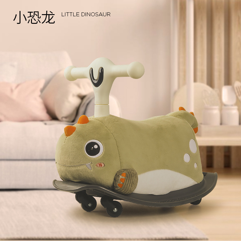 Boîte à musique en peluche petit dinosaure-yao yao cheval-liu liu voiture