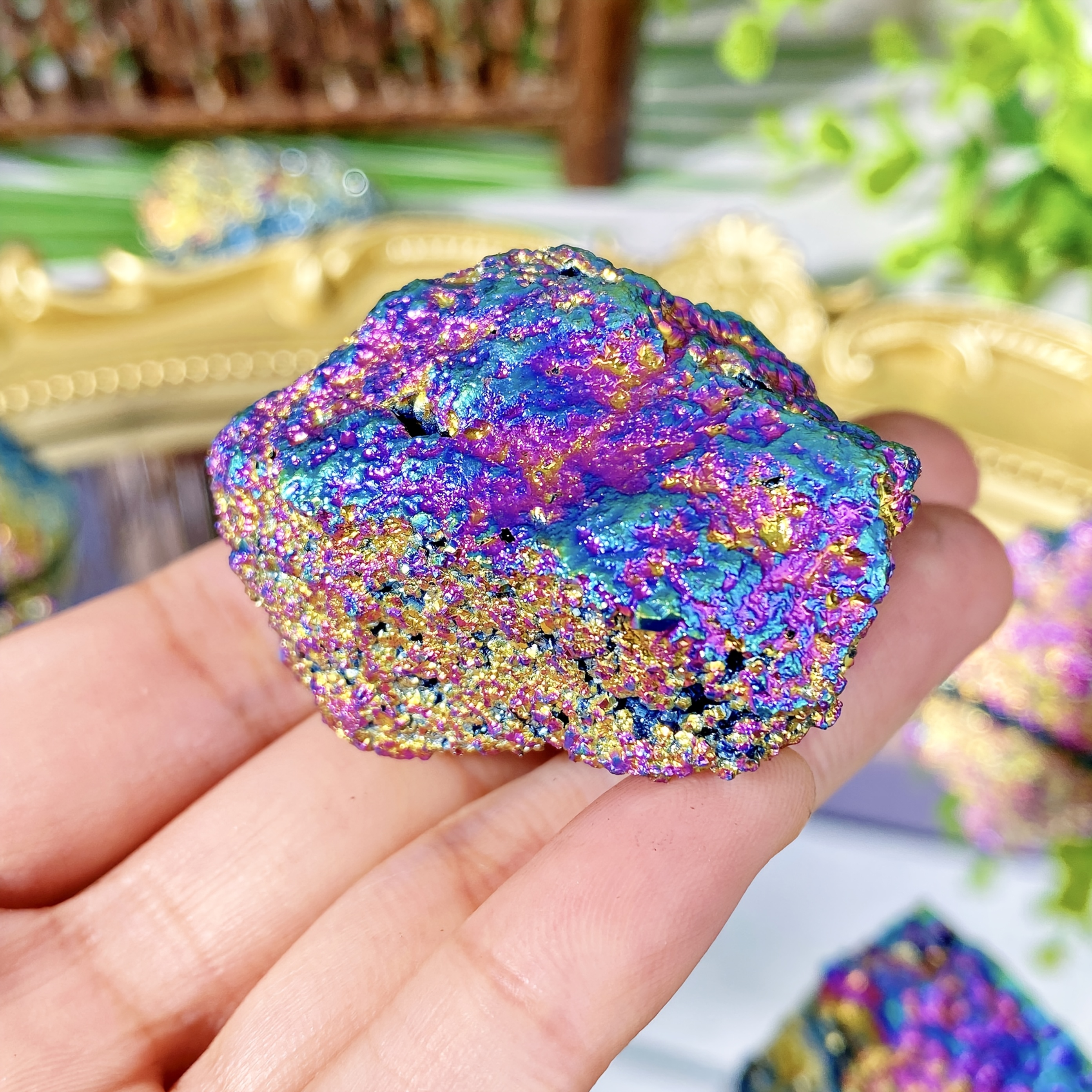 Aura Pyrite Raw Stone