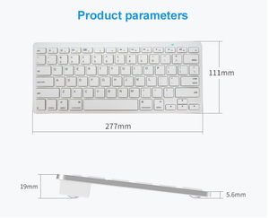 Teclado 2,4G Dongle Bluetooth teclado inalámbrico teclado y ratón Combo - Product Image 5