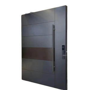 Hiện Đại Mỹ kẻ sọc khâu chống trộm hợp kim nhôm bằng gỗ pivot cửa biệt thự lối vào cửa sợi thủy tinh để sử dụng nội thất - Product Image 5