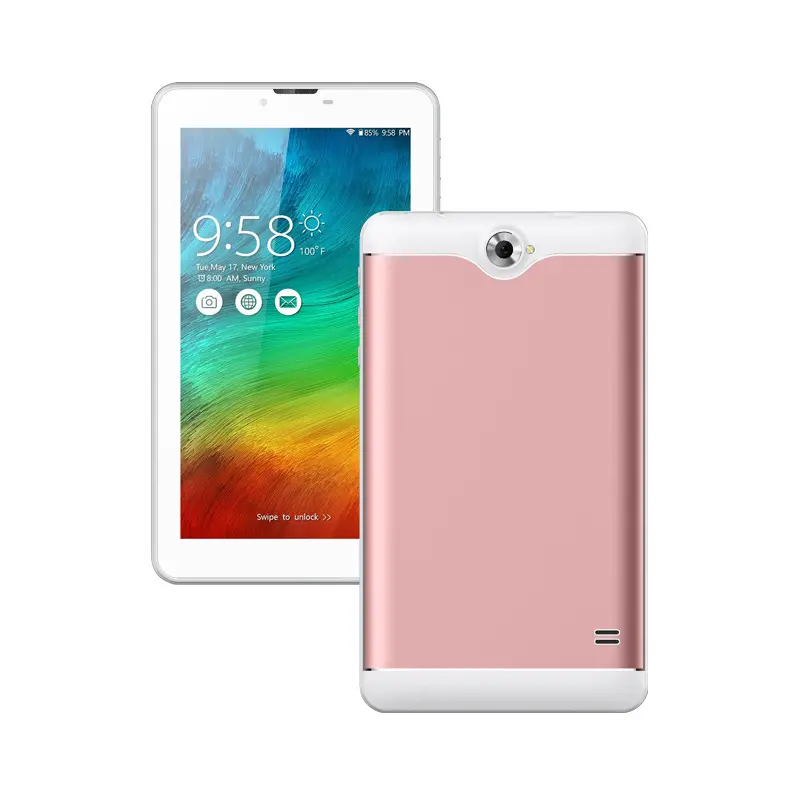 Tablet OEM personalizzato da 7 pollici con slot per scheda dual sim 3g integrato android 5.1 os Octa core MTK6592 cpu 1 + 16gb 3g scheda di chiamata