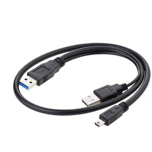 Cantell <strong>USB</strong> 3.0 a Male to Mini <strong>10Pin</strong> Cable with <strong>USB</strong> 2.0 a Male Y Splitter Hard Disk Cable 60cm - Product Image 2