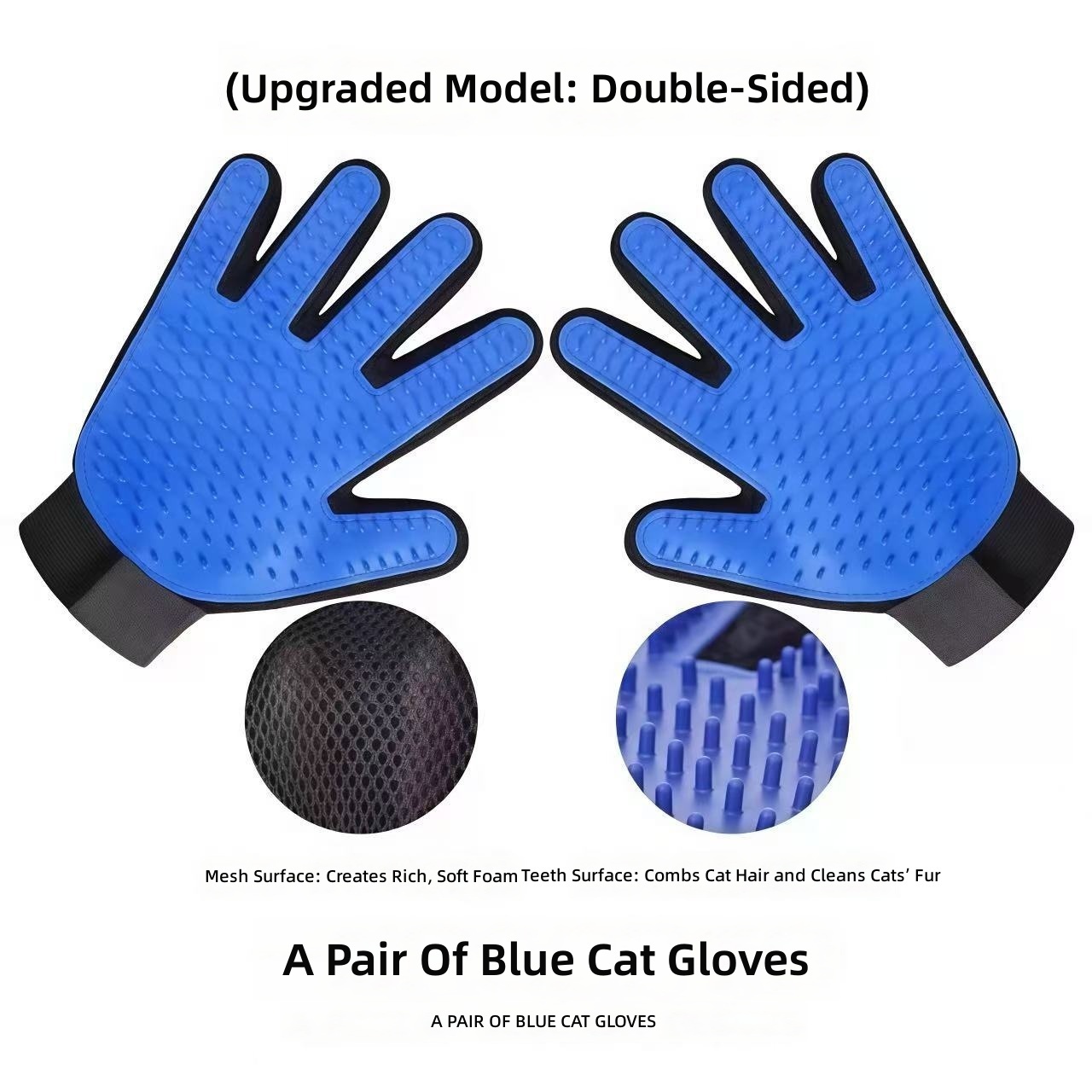 Blue Cat Grooming Glove (Right)
