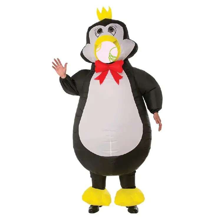 Madagascar mascote Hot Sale Giant Fancy Dress Pinguim mascotte mascote Big Bird Traje inflável para adultos