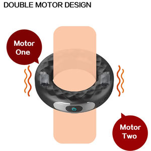 عالية الجودة قفل اهتزاز حلقة القضيب حلقات الديك تأخير القذف الجنس منتجات الكبار ألعاب جنسية للرجال - Product Image 3