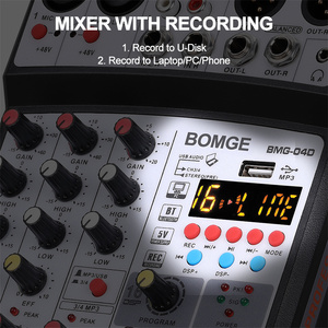 Fast Ship 5 Channel Mini Small <strong>Audio</strong> Mixer <strong>Audio</strong> Console with USB Connecting to <strong>Computer</strong>
