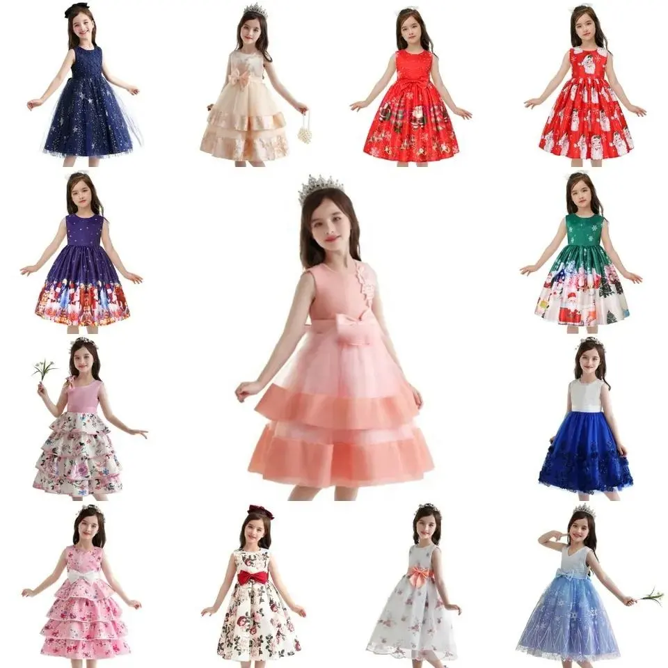 Venta al por mayor de alta calidad vestidos de princesa vestidos de los niños vestidos de verano niñas Rapunzel