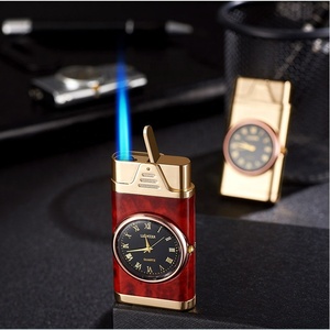 Wholesale Creative Custom Cheap Watch <strong>Lighter</strong> Refillable BBQ Outdoor Cigarette <strong>Clock</strong> <strong>Lighters</strong> Custom Logo - Product Image 2