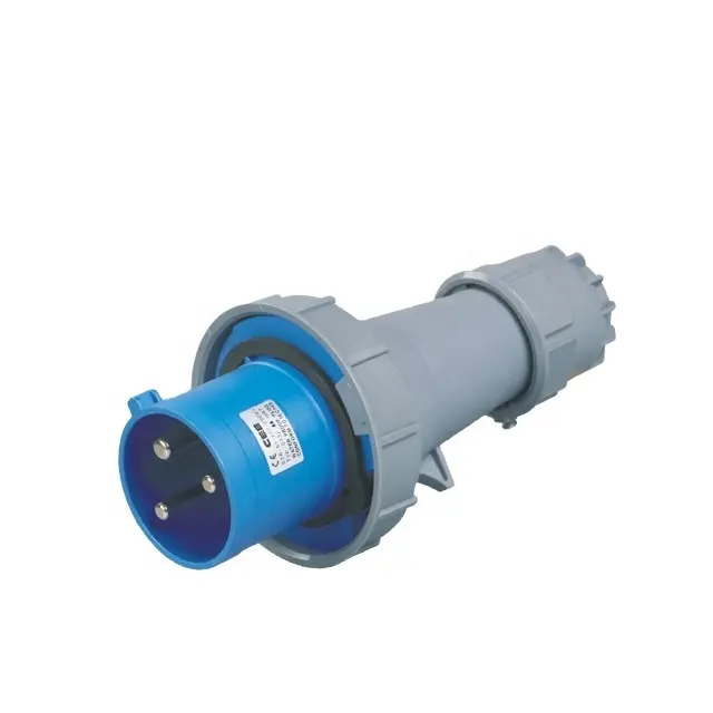 CEE IEC 60309 macho y hembra IP67 fase única de 220 voltios tapones 125a enchufe industrial