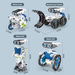 2025 12 in1科学実験ソーラーロボットおもちゃDIY建物電動学習ツール教育ロボット技術ガジェットキット - Product Image 4