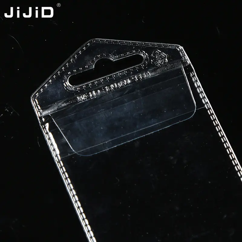 JiJiD Großhandel Custom Clear Laminated Plastic Verpackung Transparente PVC Angelhaken Tasche