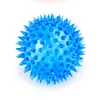 7.5 cm diameter Squeaker Dog Ball Thrower Multi- Color Dog Toy Ball dog toy ball with flash