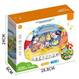 Nhà Máy Giá Phim Hoạt Hình Động Vật Âm Thanh Đàn Piano 8Pcs Bàn Phím Montessori Đồ Chơi Đàn Piano Bé Toddler Đồ Chơi OEM/ODM - Product Image 5