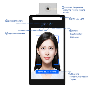 F3 8 pulgadas Multi Audio Idioma Ai Cuerpo automático Reconocimiento facial Sistema DE ASISTENCIA Cámara IP