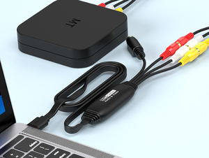 USB 2.0ビデオオーディオキャプチャカードアナログ古いVHSミニDV Hi8 DVD VCRをデジタルコンバータに変換