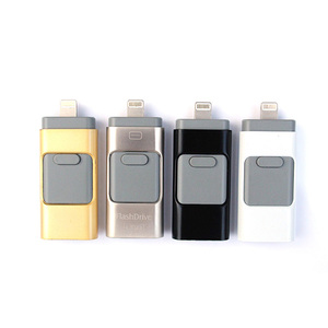 แฟลชไดรฟ์ USB ที่เข้ากันได้กับไอโฟน/iOS/apple/ipad/android และ PC 128GB 3-in-1 OTG JUMP Drive 3.0 USB Memory Stick - Product Image 1