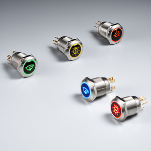 Langir 12V 24V LED interruttore pulsante On Off piccolo momentaneo chiusura impermeabile IP67 1 no1nc interruttori a pulsante - Product Image 1