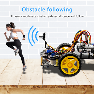 LAFVIN yükseltilmiş V2.0 akıllı Robot araba 2WD şasi kiti Robot kök/grafiksel programlama eğitici oyuncak için r3 arduino için