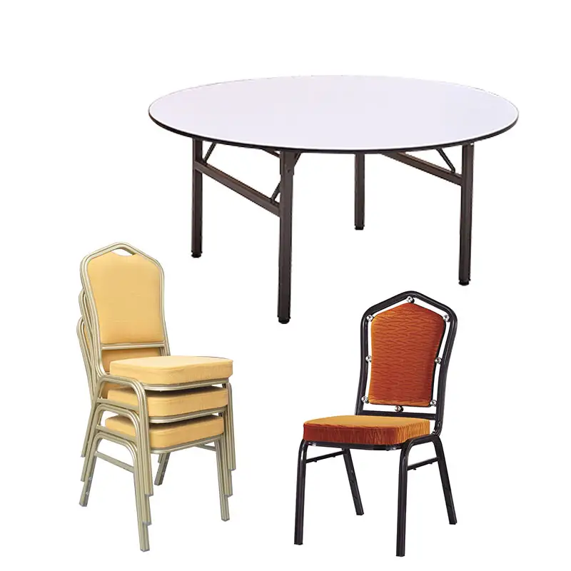 YC-T01-1 Table de banquet ronde pliante pour mariage