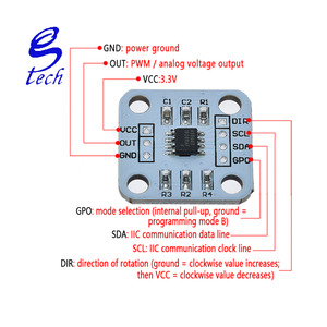AS5600 12bit hochpräzises magnetisches Induktionswinkel-Mess sensor modul senden Magnet magnet geber - Product Image 3