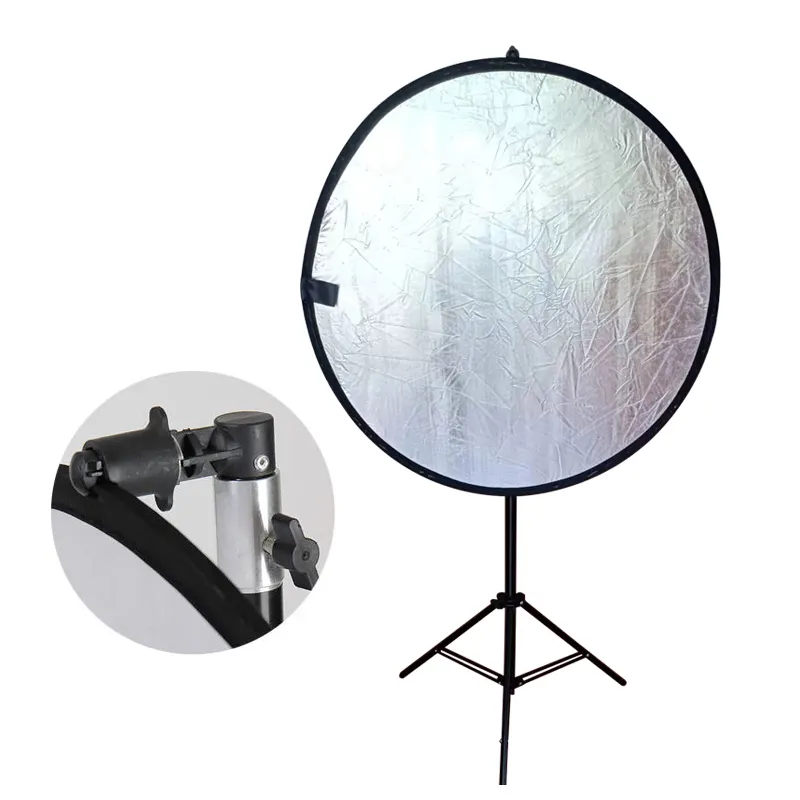 Equipo portátil de transmisión en vivo, accesorios de estudio fotográfico, soporte de disco Reflector plegable, Clip de fondo, fotografía de estudio