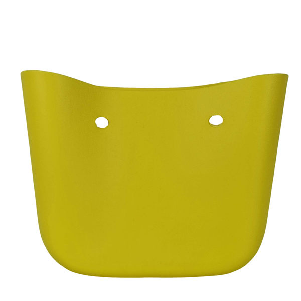 Cuerpo de bolso color amarillo limón (solo el cuerpo).