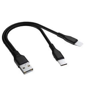 2-in-1 USB ชายไปยัง Type-C Micro USB Splitter 5เมตรสายชาร์จไฟสำหรับสองอุปกรณ์สำหรับโทรศัพท์มือถือลำโพงหูฟัง MP3 MP4ฯลฯ - Product Image 6