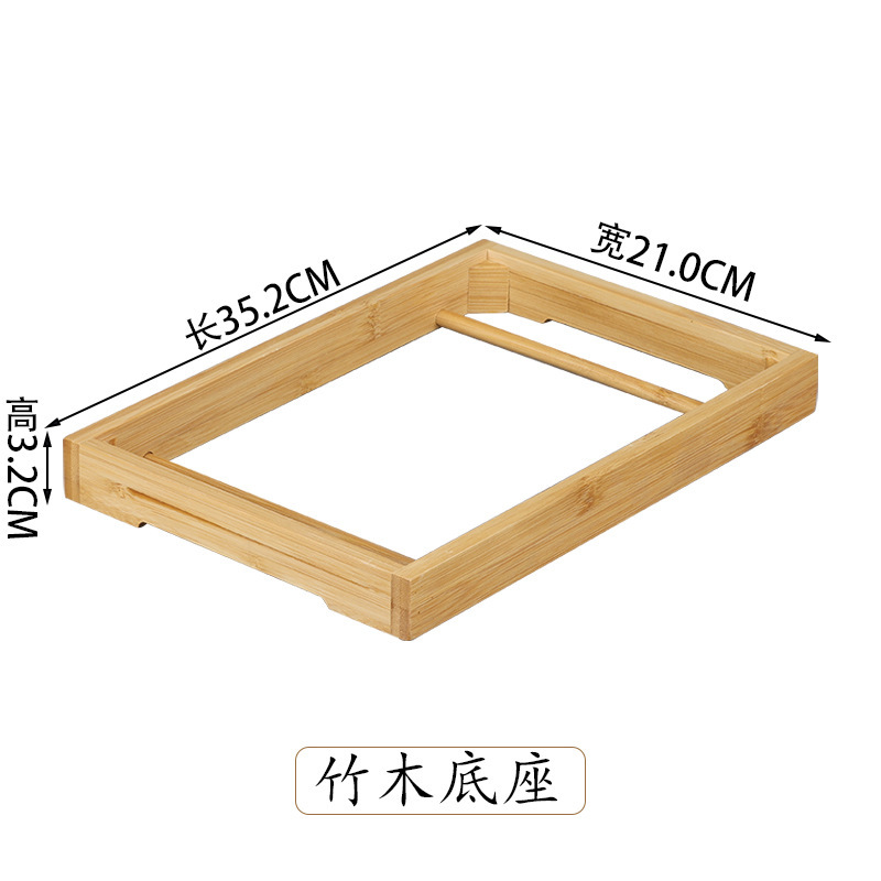 35*21 bamboo and wood base