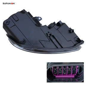 SPM marka farlar Volkswagen golf 6 için far kapağı mk6 aksesuarları 2012 + far şeffaf plastik kabuk fabrika - Product Image 5