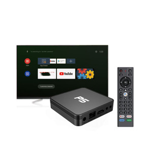 กล่องรับสัญญาณทีวี4K พร้อมรีโมท, กล่องรับสัญญาณ P5เครือข่าย WiFi แบบคู่แอนดรอยด์10 tvbox