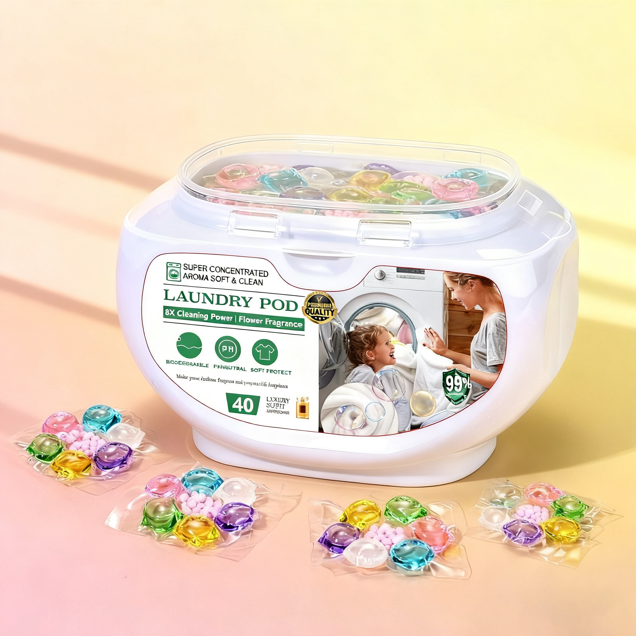 7-in-1 laundry gel beads
