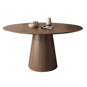 Mesa de té moderna Diseño de Moda de madera maciza redonda multifuncional Bistro mesa de centro conjunto de lujo estilo antiguo para sala de estar - Product Image 1