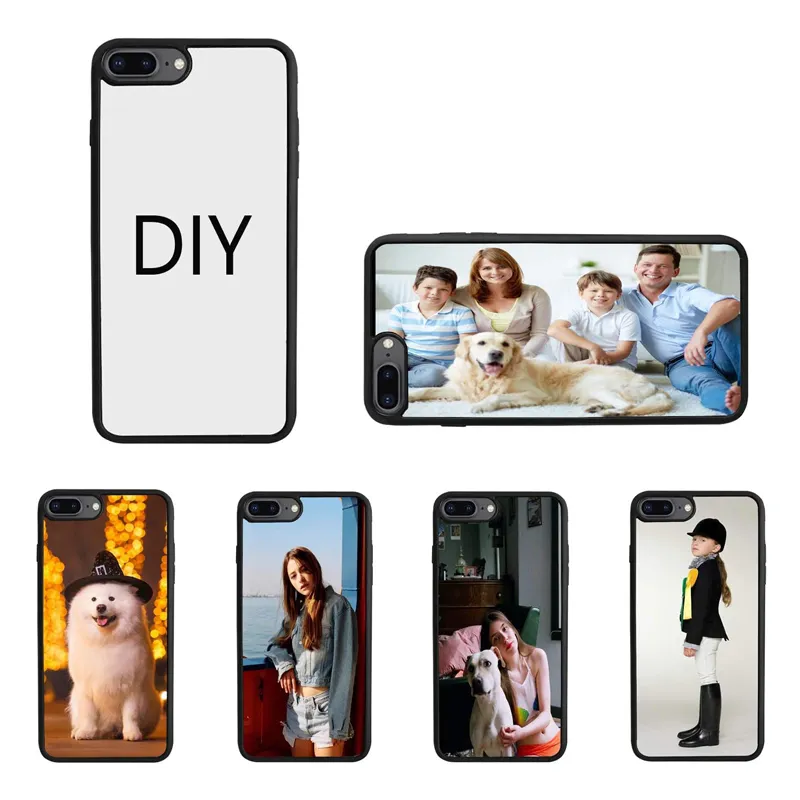 עבור iPhone 8 בתוספת תרמית ריק להדפסה מקרי טלפון DIY מותאם אישית העברת חום עיתונות טלפון מקרה החסר סובלימציה מקרה