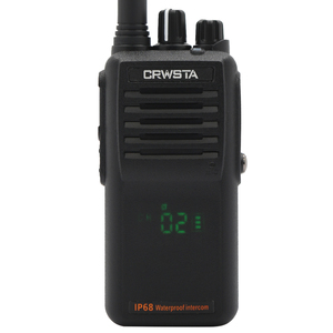 CRWSTA-Walkie Talkie de mano, transceptor profesional a prueba de agua, 8 vatios, IP68, UHF, sistema de intercomunicación inalámbrico - Product Image 1